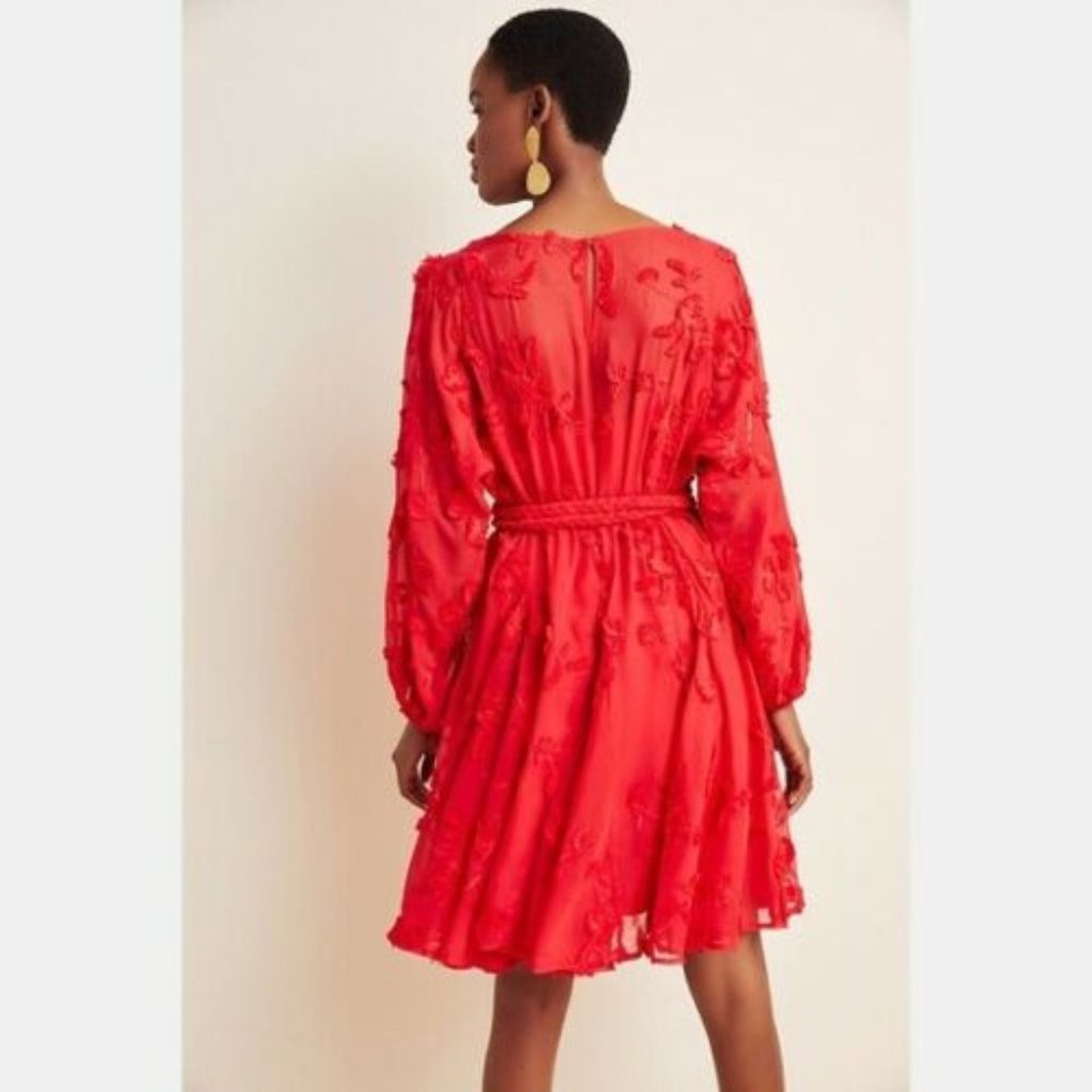 Anthropologie Mare Mare Amal Textured Embroidered Dress. NWT - Picture 3 of 10